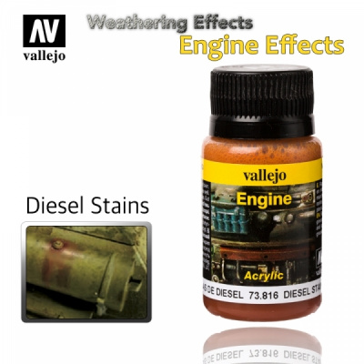 Эффект Diesel Stains (подтеки дизтоплива), акрил,40мл. (73816)