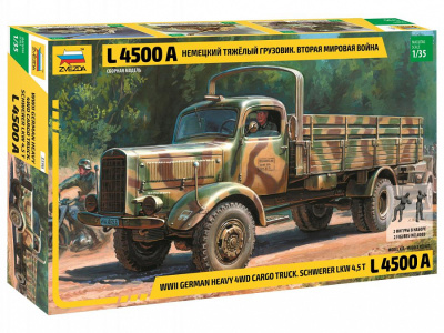 1/35 Немецкий тяжелый грузовик L4500A _Звезда_ 3596_