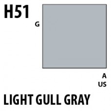 Краска акриловая Mr.Hobby Light Gull Gray (светло-серый), глянцевая, 10 мл (H51) - МурманХобби